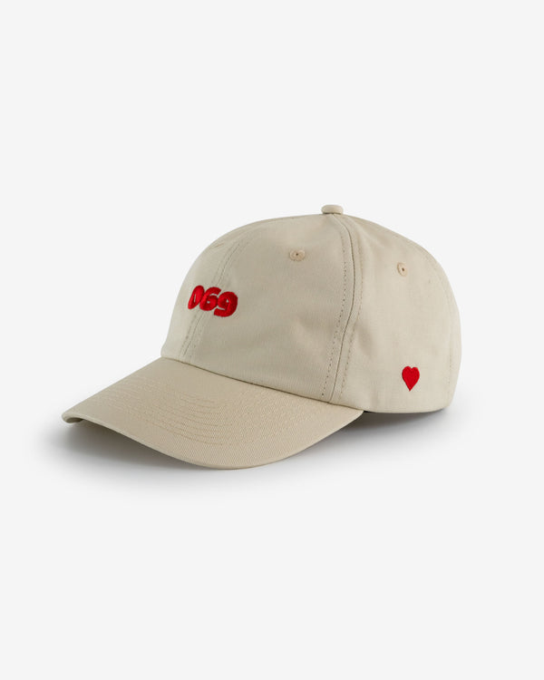 069 Heart Cap - Sugar Beige